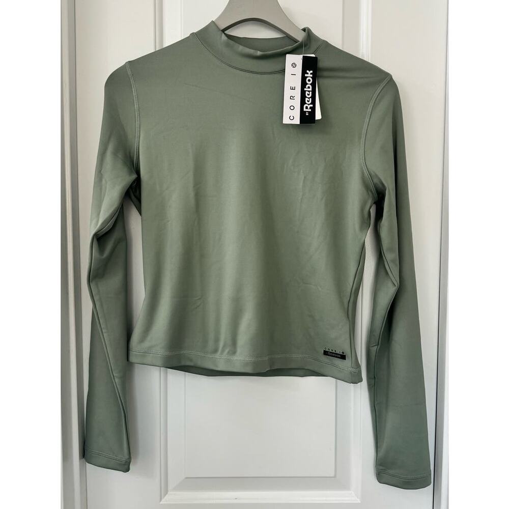 Reebok Women's Core 10 Am Long Sleeve Stretch Top, Large
